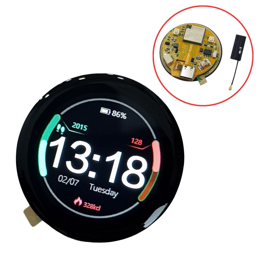 [HCM] Module ESP32-C3 màn hình cảm ứng 1.28 inch wifi + bluetooth ...