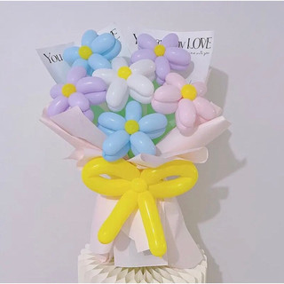 Set 50 bóng dài pastel macaron 260 tạo hình nghệ thuật, bóng bay dài giun đũa vặn hình Yến Nhi Shop