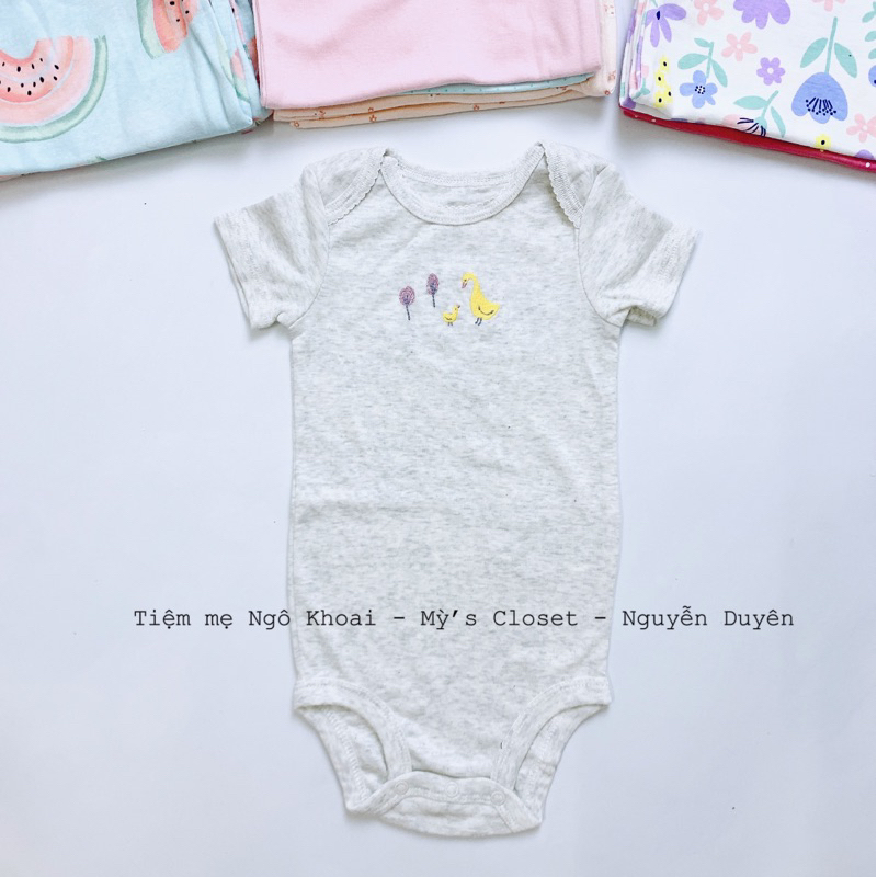 [MD201]6/9M Body chip/ áo liền thân ngắn tay C.a.r.t.e.r xuất xịn cho bé yêu 7-9kg