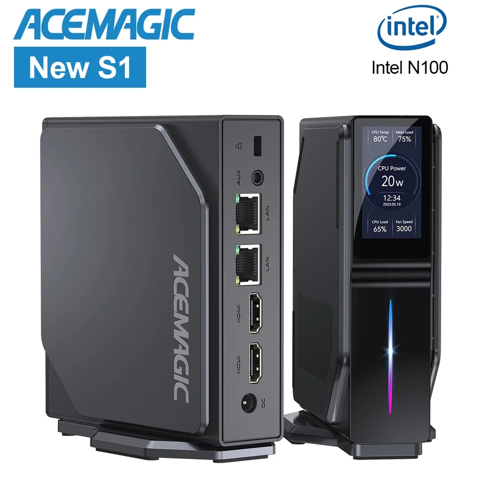 ACE MAGIC ミニPC DDR5 12GB 256GB N100 2TB Amazon.com: ACEMAGICIAN Mini PC Computers, 12th N100 12GB