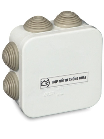 Hộp nối dây chống thấm tự chống cháy 80x80x40mm Sino E265/1GY, E265/2GY ...