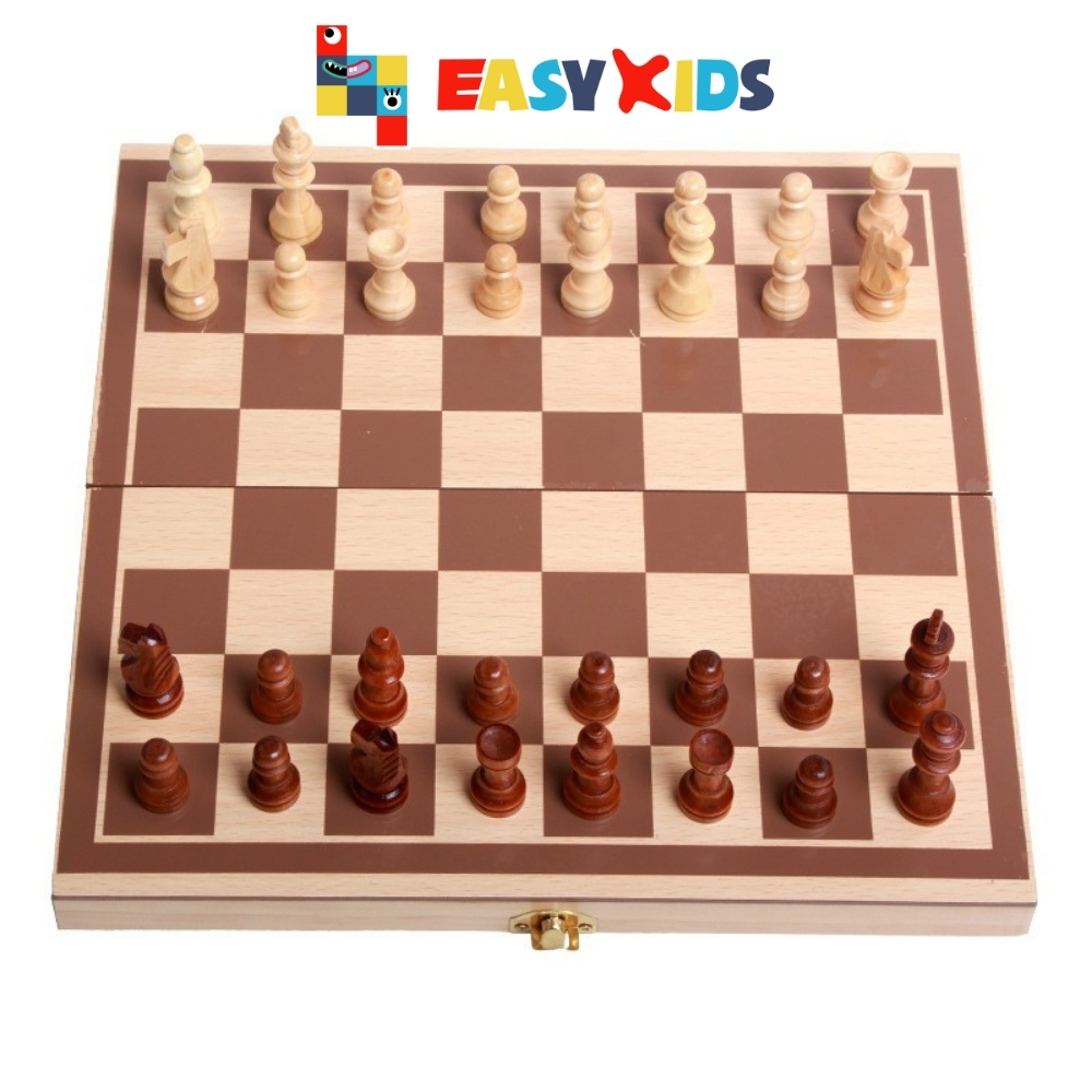 Cờ Vua Gỗ Quốc Tế, Bộ Cờ Vua Cao Cấp Nam Châm Đẹp Kích Thước 29x29 cm