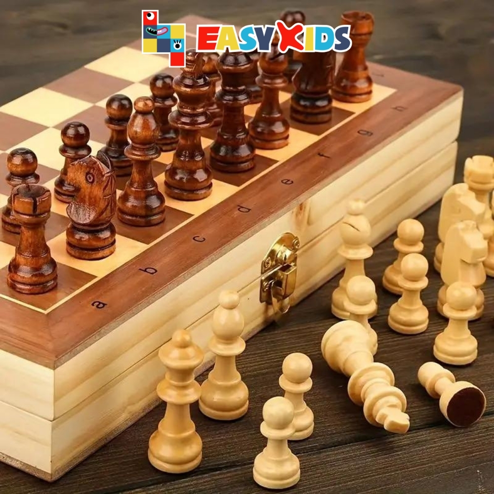 Cờ Vua Gỗ Quốc Tế, Bộ Cờ Vua Cao Cấp Nam Châm Đẹp Kích Thước 29x29 cm