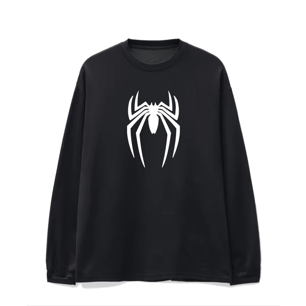 Áo Thun Tay Dài Nam Nữ Unisex Form Vừa Fit In Spiderman