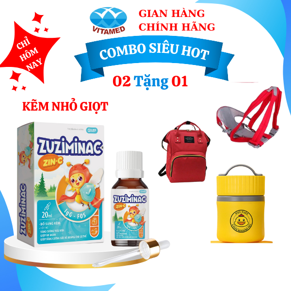 Zuziminac kẽm nhỏ giọt bổ sung kẽm cho trẻ