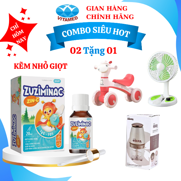 Zuziminac kẽm nhỏ giọt bổ sung kẽm cho trẻ
