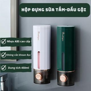 Bình Đựng Sữa Tắm Dầu Gội Nước Rửa Tay 450ml Dán Tường Boutique Cao Cấp – Sang Trọng, Không Khoan