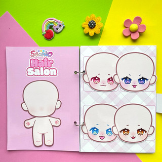 Đồ chơi bóc dán tiệm làm tóc thời trang Sanrio - búp bê giấy