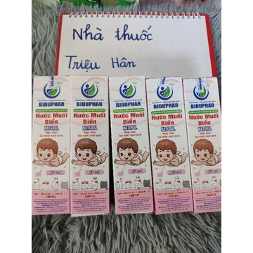 Nước muối biển xịt mũi dành cho trẻ em Biduphar chứa muối và khoáng chất