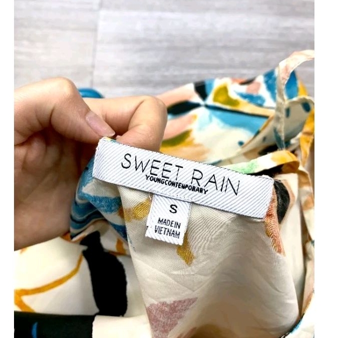 (Sale) Áo dây hoa bẹt vai SweetRain bigsize xuất dư