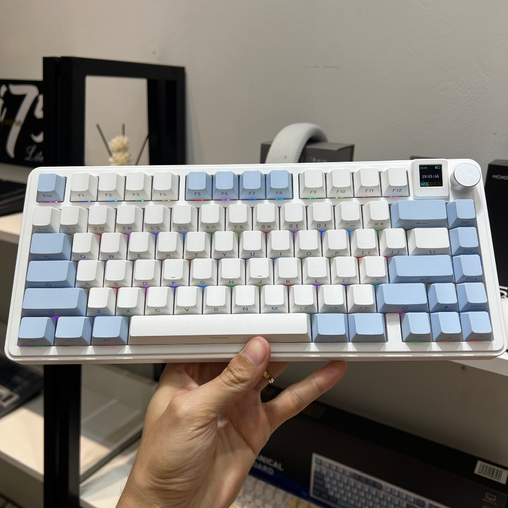 Bàn phím cơ Xinmeng M75 Pro mạch xuôi - Hỗ trợ hotswap - LED RGB nhiều chế độ - 3 mode kết nối tiện lợi - Màn hình TFT | BigBuy360 - bigbuy360.vn
