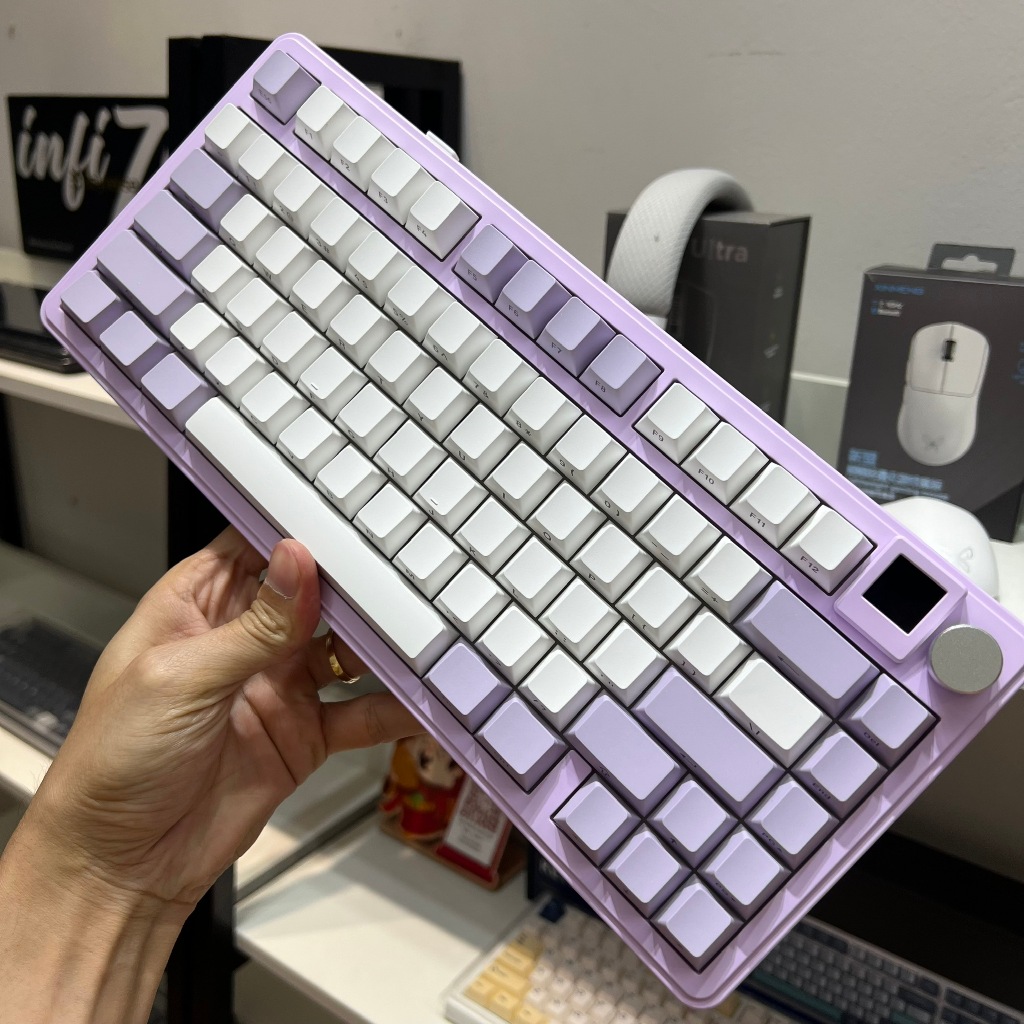 Bàn phím cơ Xinmeng M75 Pro mạch xuôi - Hỗ trợ hotswap - LED RGB nhiều chế độ - 3 mode kết nối tiện lợi - Màn hình TFT | BigBuy360 - bigbuy360.vn