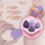 Hộp 4 mút tán kem nền Sayaa trang điểm mềm mại hình giọt nước siêu tiện dụng