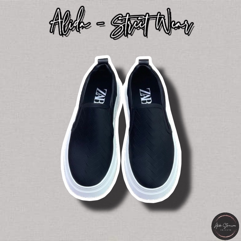 ⚡️[Hight Quality] Giày Za.ra Black Sneakers - Điểm Nhấn Họa Tiết Đan Chéo Cao Cấp - Full Box Qccc Hottrend