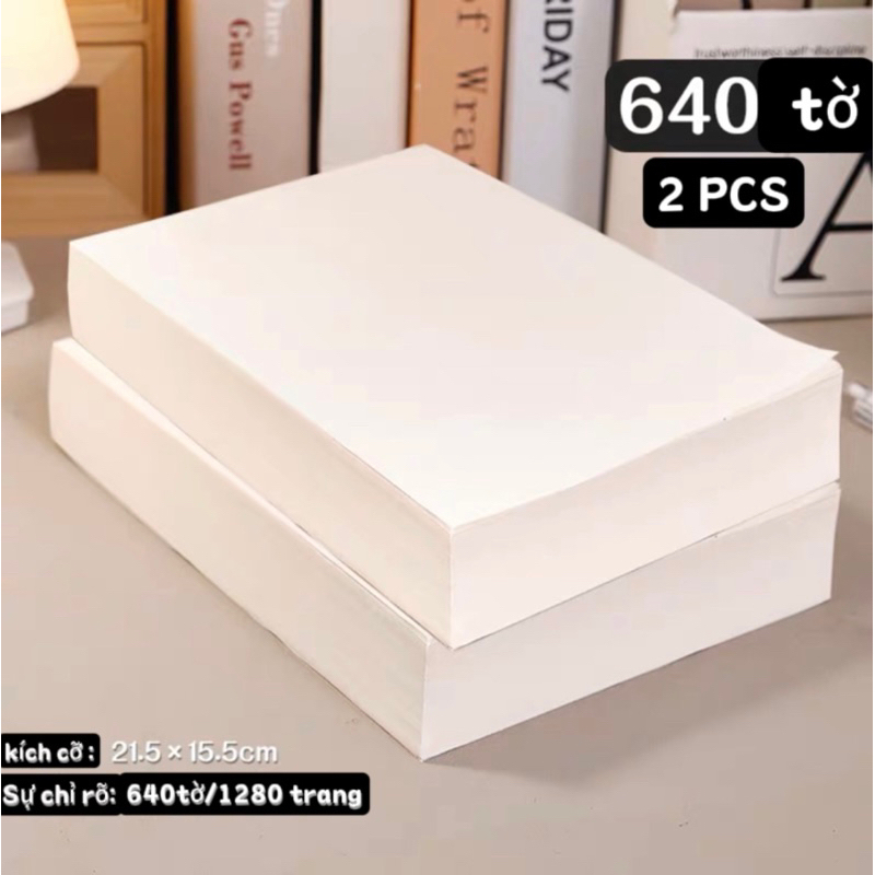 Giấy nháp gạch sữa trống dành cho học sinh, vở giấy nháp, vở xé ...