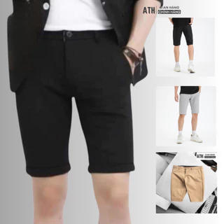 Quần short nam tây âu (10 màu) ,sai 26 đến 40, vải cao cấp co giãn 2 chiều không đổ lông ,phone ôm gọn dẹp trẻ trung_ATH