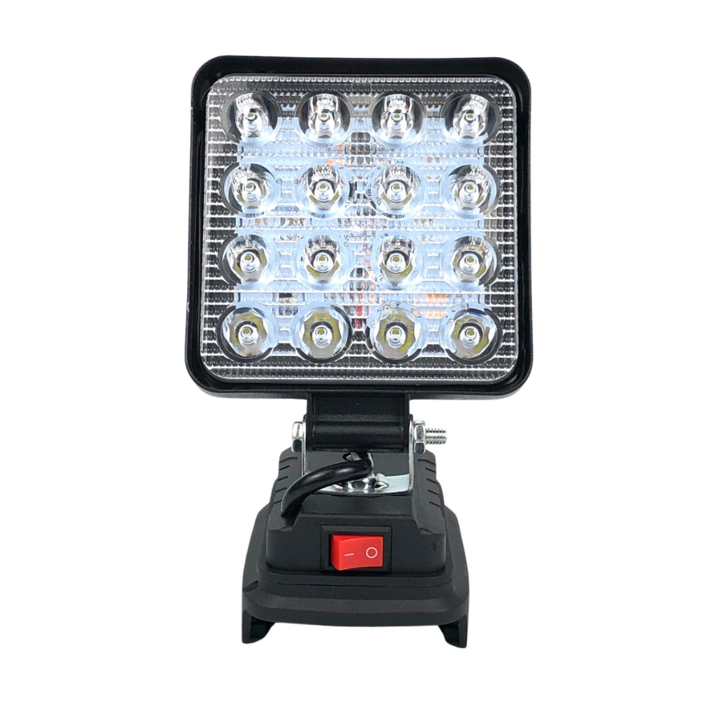 Combo thân đèn 16 bóng led và thân quạt 8 inch chân pin phổ thông