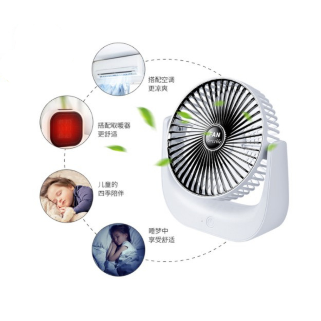 Quạt sạc USB Quạt tích điện cao cấp FT- 903 có 3 chế độ quạt - Quạt mát, Gọn nhẹ, Quạt liên tục từ 2-3 tiếng tùy chế độ