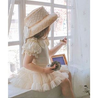 𝐀𝐩𝐫𝐢𝐥 𝐛𝐞́𝐛𝐞́ - Strawberry Áo bé gái cotton tay bồng tiểu thư phối ren mùa hè