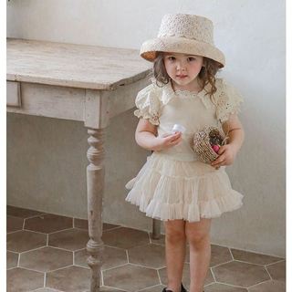 𝐀𝐩𝐫𝐢𝐥 𝐛𝐞́𝐛𝐞́ - Strawberry Áo bé gái cotton tay bồng tiểu thư phối ren mùa hè
