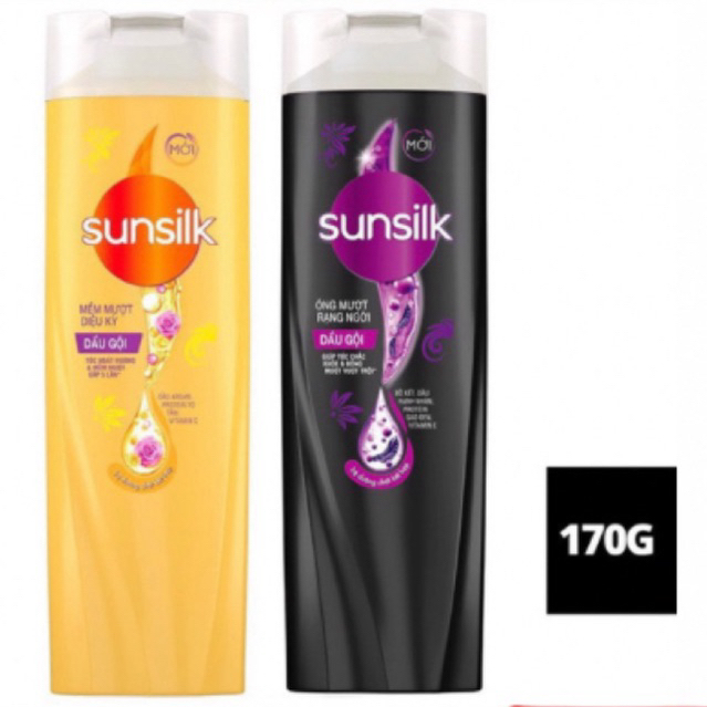 Dầu gội, xả Sunsilk mềm mượt óng ả 170g, 350g