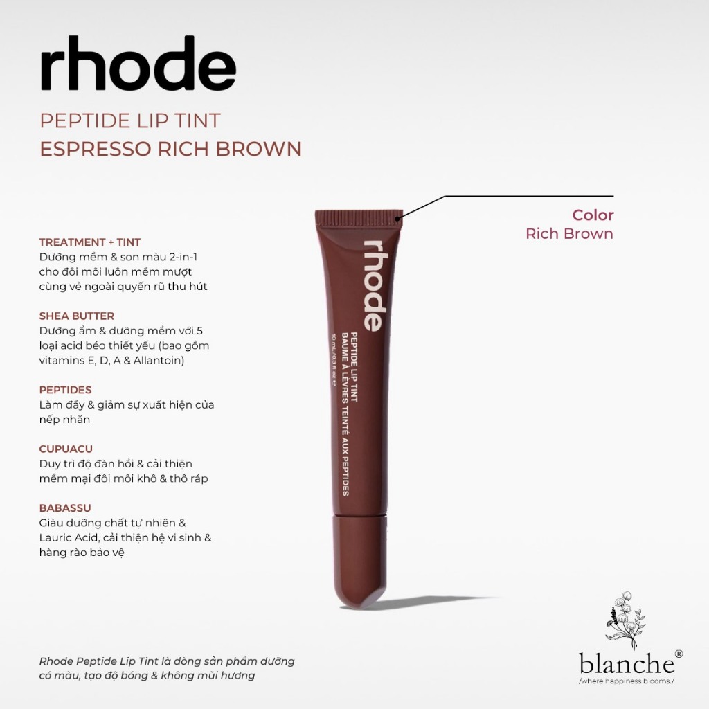 Son Dưỡng Môi Rhode Lip Tint Ribbon, Toast, Raspberry Jelly