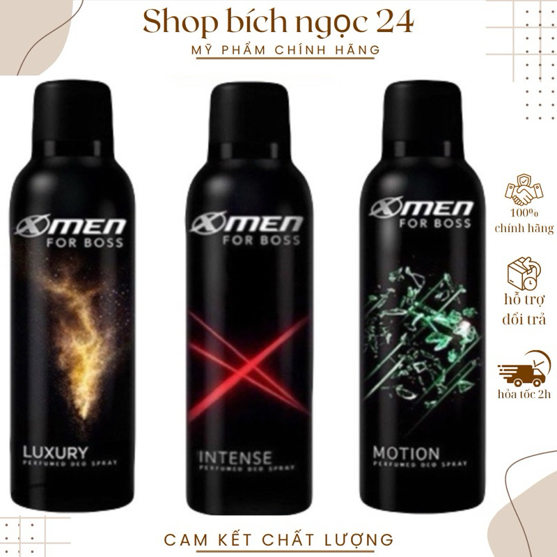 Xịt Khử Mùi XMen For Boss Hương Nước Hoa 150ml