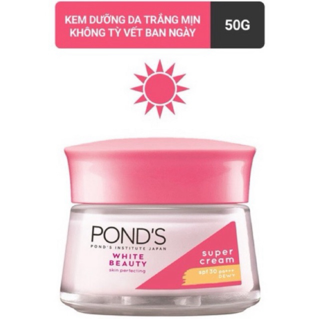 Bộ Đôi Kem Dưỡng Da Ngày Và Đêm Pond’s White Beauty Trắng Hồng Dạng Rỡ 50g