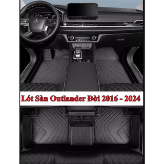 Lót Sàn 2 Lớp Mitsubishi Outlander Chất Liệu Nhựa Cao Cấp , Hàng Loại Dày Nhập Nội Địa Trung