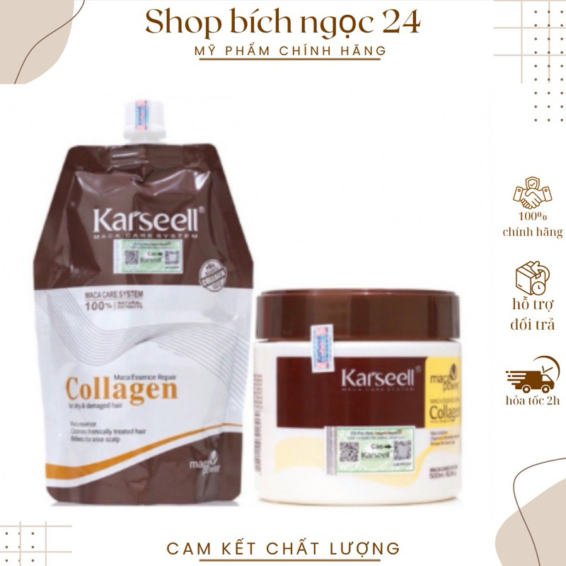 Kem Ủ Tóc Karseell - Kem Ủ Tóc Karseell Maca Power Collagen 500Ml Phục Hồi Hư Tổn