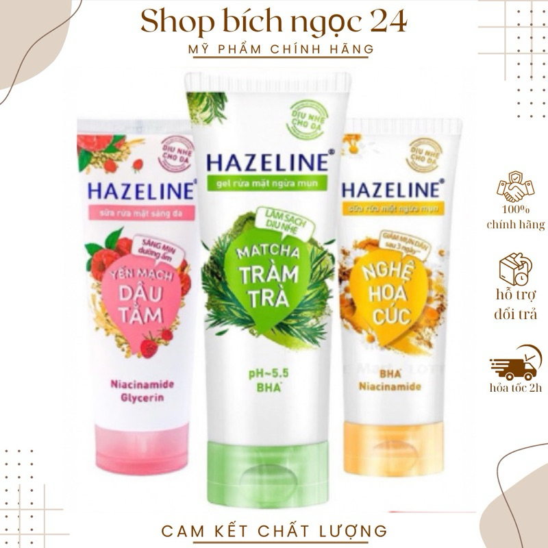 Gel rửa mặt Hazeline Chiết Xuất Thiên Nhiên 100g