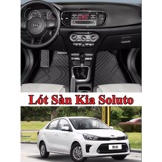 Lót Sàn 2 Lớp Kia Soluto Chất Liệu Nhựa Cao Cấp , Hàng Loại Dày Nhập Nội Địa Trung