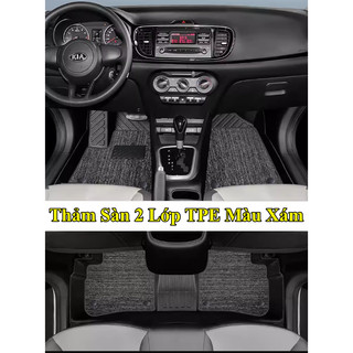 Lót Sàn 2 Lớp Kia Soluto Chất Liệu Nhựa Cao Cấp , Hàng Loại Dày Nhập Nội Địa Trung