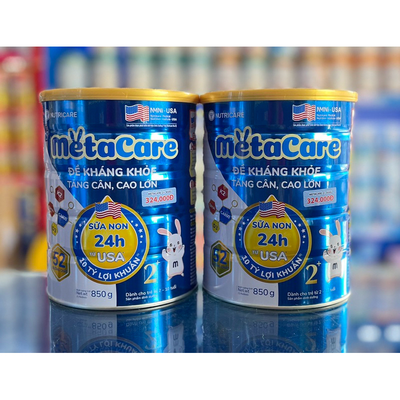 Sữa Bột Nutricare Metacare 0+,1+,2+ (850g)