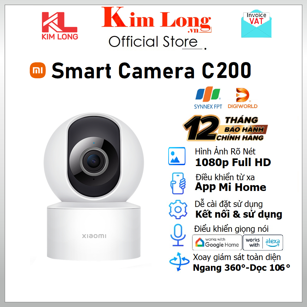 Camera Smart Xiaomi C200 1080P Bản quốc tế - Bảo hành 12 tháng chính ...