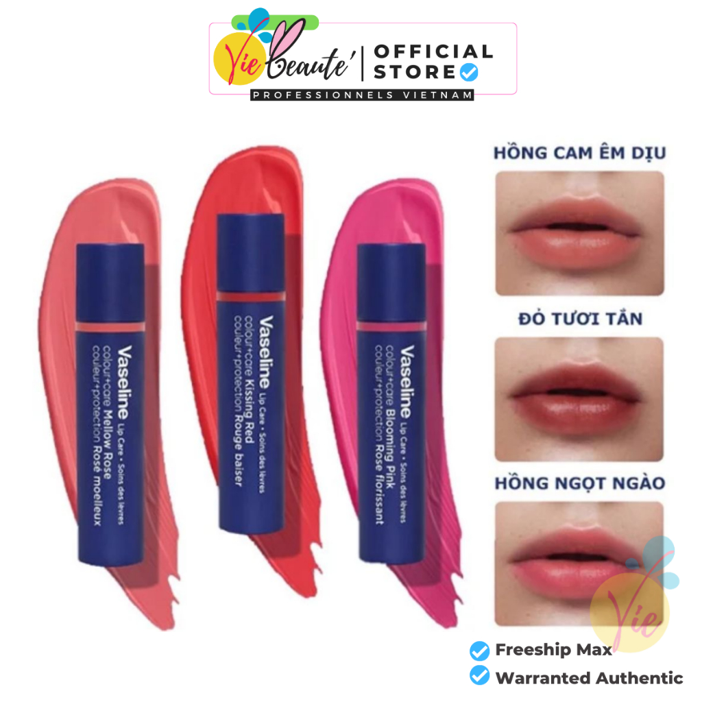 Son Dưỡng Môi Có Màu Vaseline Lip Care Colour+ 3g | Shopee Việt Nam