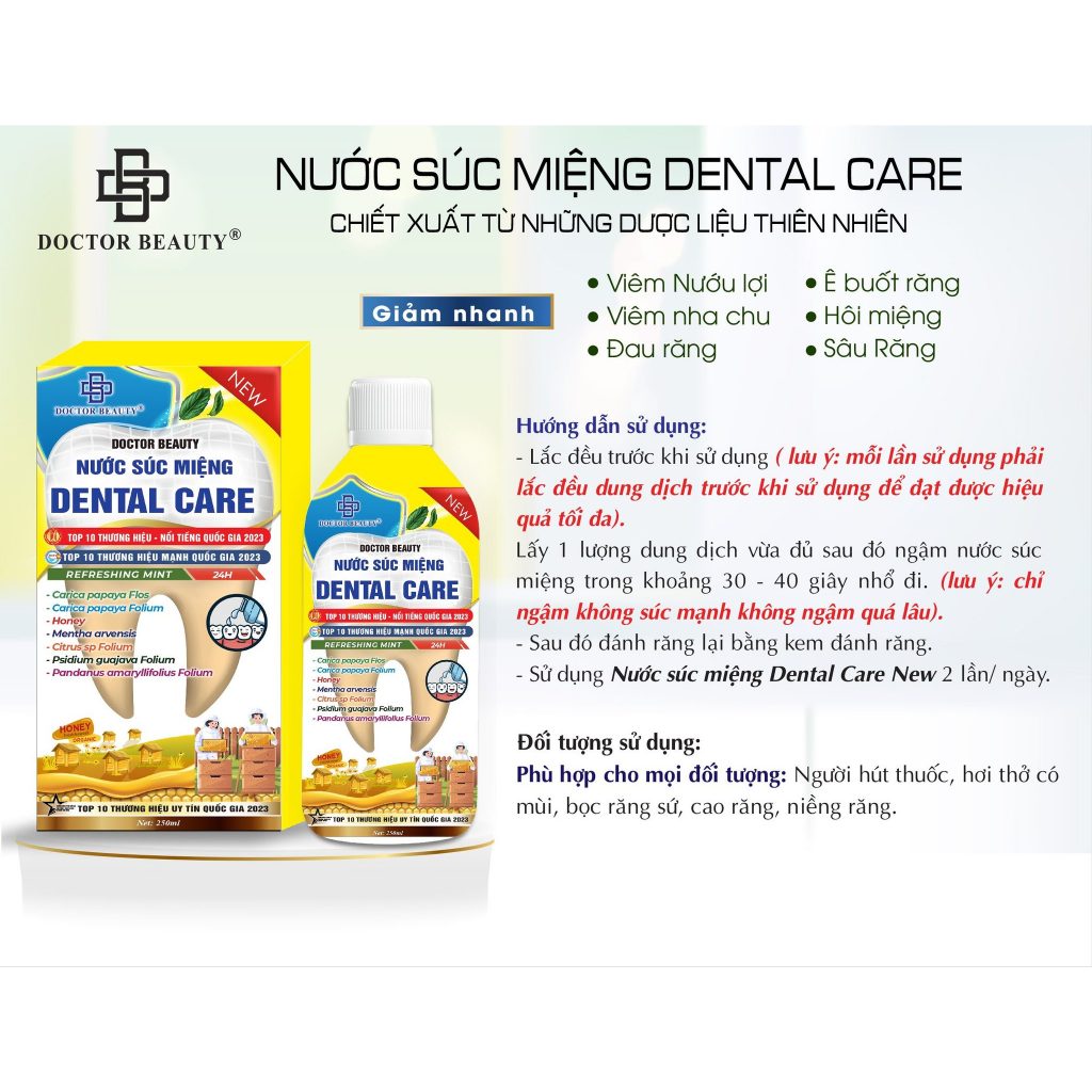 [Chính Hãng] Nước Súc Miệng Dental Care 2024 - Giúp không còn hôi miệng