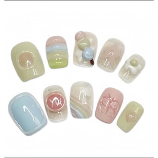 Nailbox nặn gel nổi form ngắn dễ thương