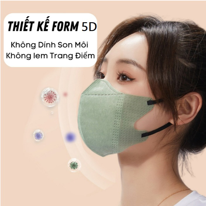 [Deal hời] Thùng 200 chiếc khẩu trang 5D THỊNH PHÁT 3 lớp kháng khuẩn form ôm chống bụi chống tia UV