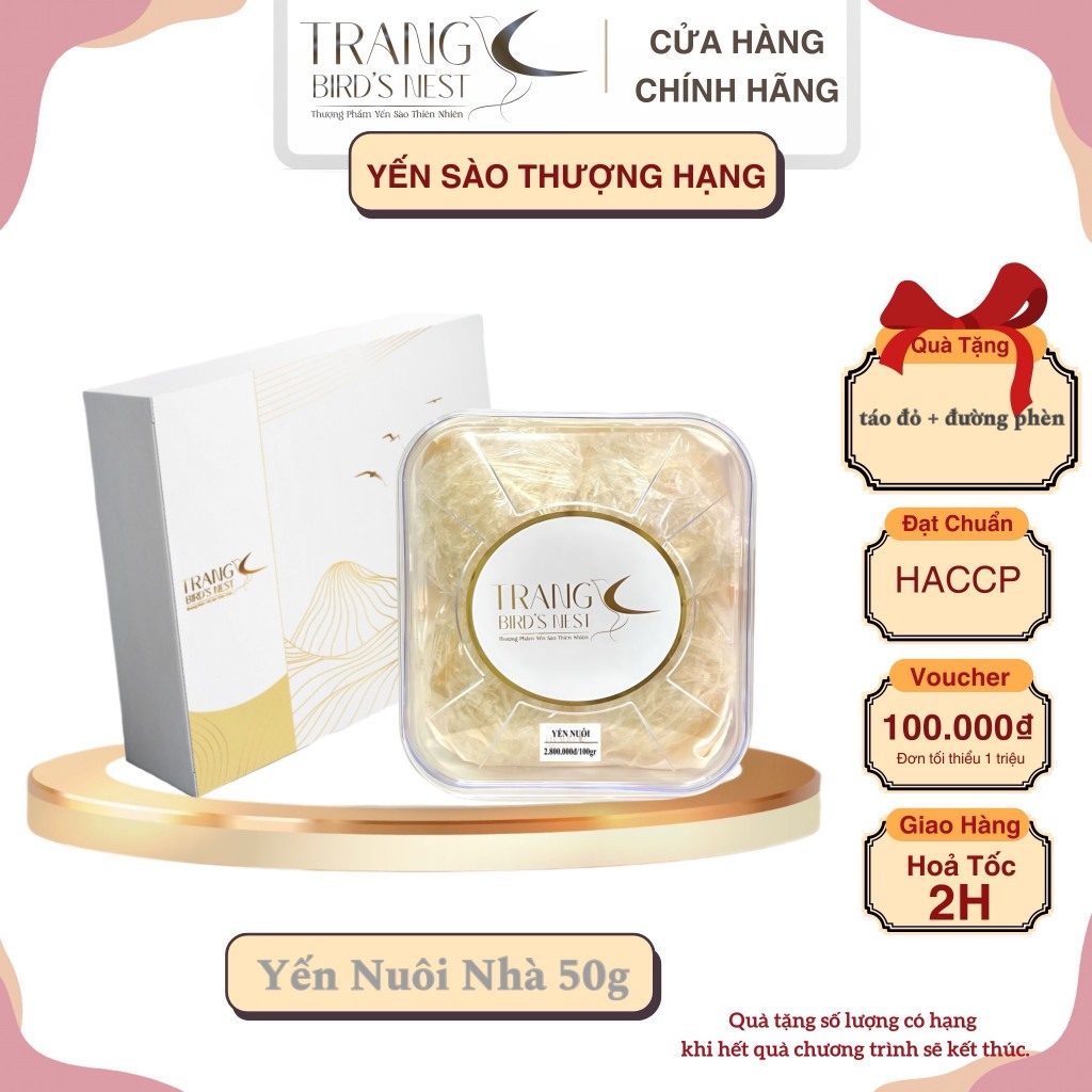 [ BEST SALES] Yến Tinh Chế Sợi Non [Hộp 50gr] - Yến Sào Trang Bird Nest ...