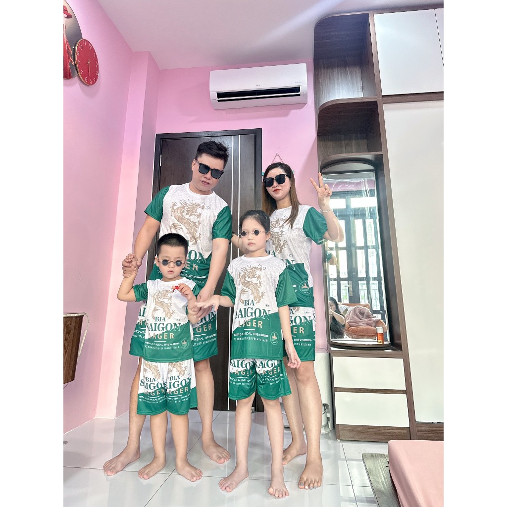 ❤️ GIÁ SỈ ❤️ ĐỒ BỘ NAM NỮ MÙA HÈ IN HỌA TIẾT Bia Sài Gòn - SÉT QUẦN ÁO THUN LẠNH MÁT NHẸ - Kl1