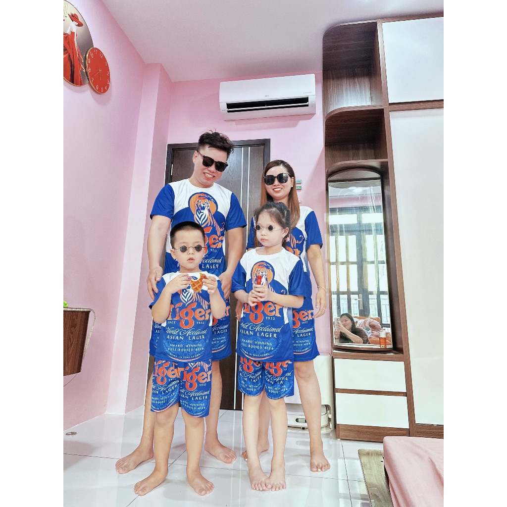 Bộ BIA TIGER XANH quần áo thể thao nam Nữ , đồ tập gym thể thao chất vải co giãn mát mẻ cao cấp mềm mịn unisex Kl1