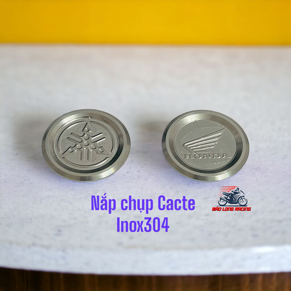Nắp Che Cacte Inox304 Logo YA và Hon.da gắn nhiều loại xe máy Sirius Wave Dream RSX Jupiter Blade.....