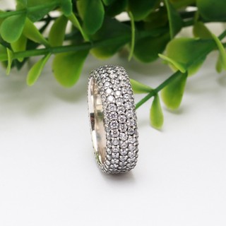 Nhẫn bạc LAMY Three Row Diamond Ring Silver 8120 - Nhẫn bạc S025 cao cấp