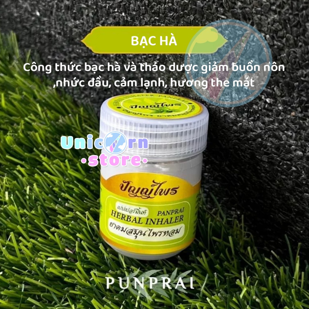 Hũ Hít Thông Mũi Thảo Dược Punprai Thái Lan Herbal Inhalant 25g