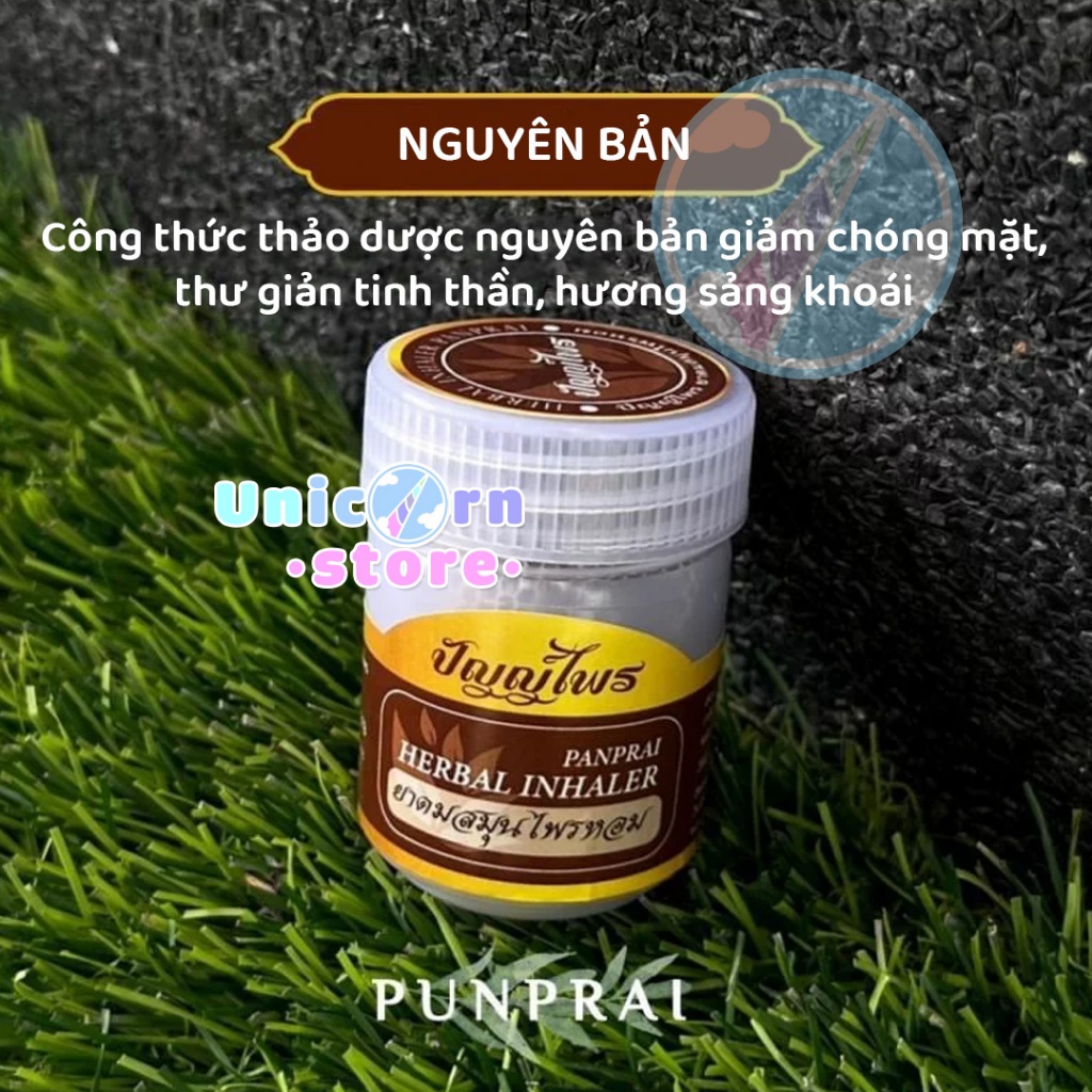 Hũ Hít Thông Mũi Thảo Dược Punprai Thái Lan Herbal Inhalant 25g