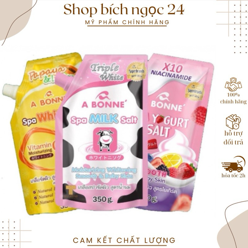 Muối tắm sữa bò tẩy tế bào chết A Bonne Spa Milk Salt 350g