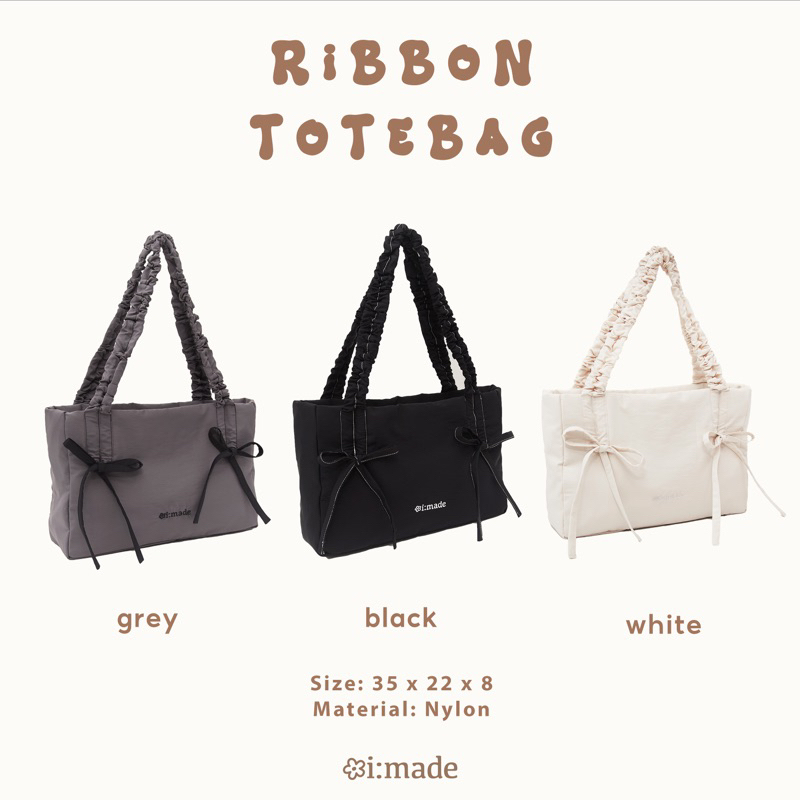RIBBON TOTE BAG - Túi tote nơ