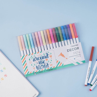 Bút Decor Pen Ngòi Cone Tip Chuyên Viết Calligrahy 20 Màu, Bút Màu Đầu Ngòi Chóp Nón Dùng Trang Trí Sổ Vở MK002