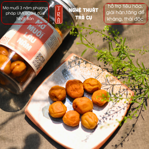 Mơ muối tía tô 3 năm phương pháp Umeboshi - Nhật Bản đóng hủ thủy tinh 250gr